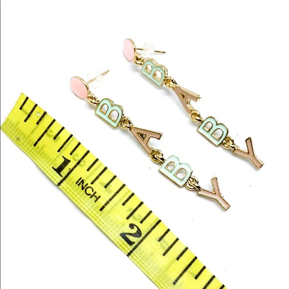 Pastel Baby Enamel Dangle Earring - Picture 3 of 5